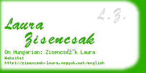laura zisencsak business card
